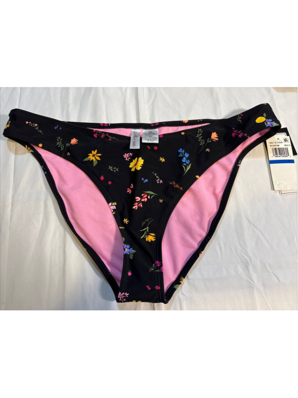 Salt And Cove Black Floral Bottoms X-Large